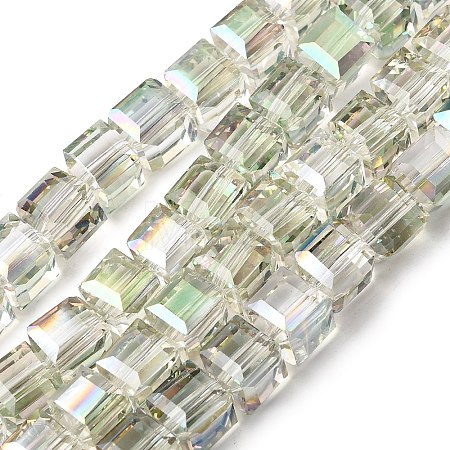 Electorplated Glass Beads EGLA-E006-1A-1