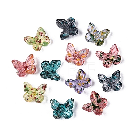 Picasso Transparent Glass Beads SEED-N012-06-1