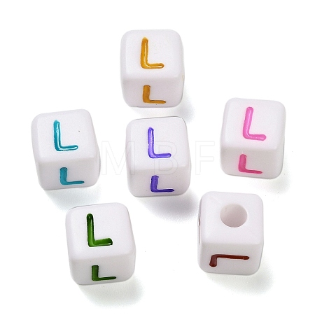 Opaque Acrylic Beads OACR-I022-01L-1