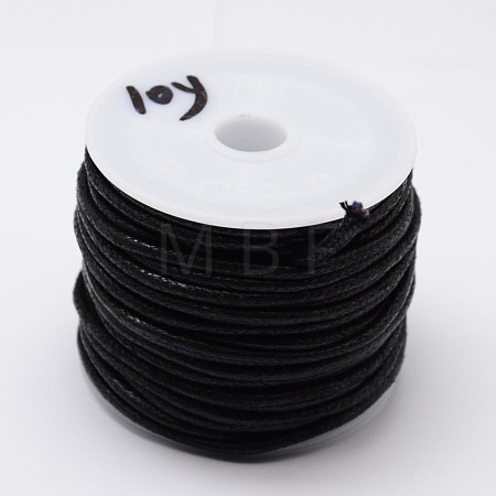 Round Braided Waxed Cotton Cords YC-L002-01-1