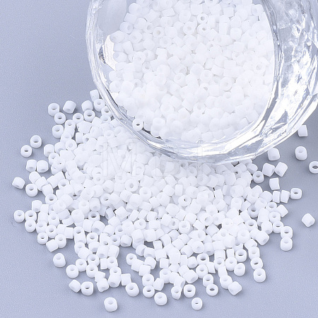 Opaque Glass Cylinder Beads SEED-Q036-01A-J02-1