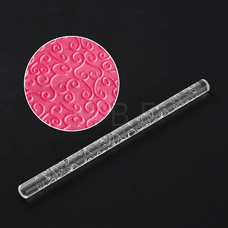 Acrylic Clay Pattern Rollers AJEW-F055-06F-1