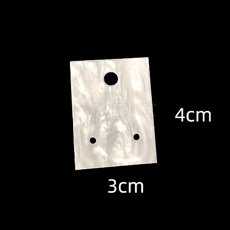 10Pcs Acrylic Jewelry Display Cards WG56432-05-1