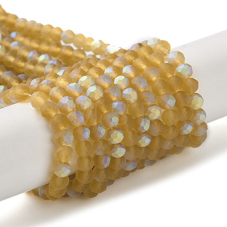 Transparent Glass Beads Strands X1-EGLA-A034-T4mm-MB04-1