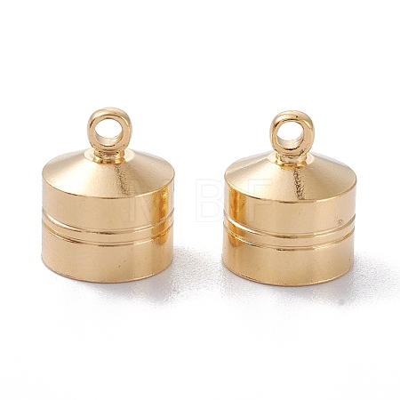 Brass Cord Ends X-KK-D002-05G-1