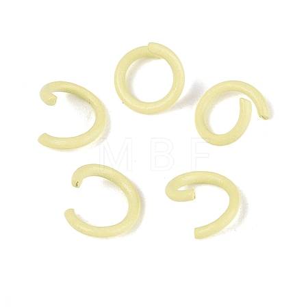 Spray Painted Iron Open Jump Rings IFIN-T017-04C-16-1
