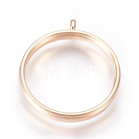 Alloy Open Back Bezel Pendants PALLOY-WH0030-01G-1