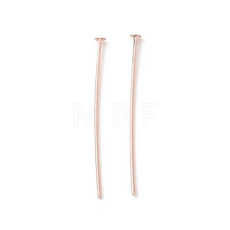 Brass Flat Head Pins KK-WH0058-03B-RG-1
