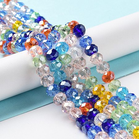 Glass Beads Strands EGLA-A034-M8mm-46-1