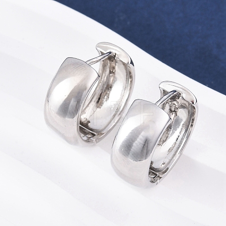 Brass Hoop Earrings EJEW-Q015-21A-P-1
