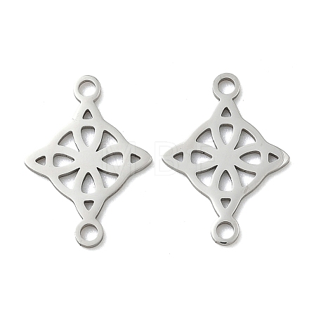 304 Stainless Steel Viking Knot Connector Charms STAS-G361-03P-1