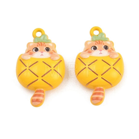 Baking Paint Zinc Alloy Pendants AL-CBA032C-04-1