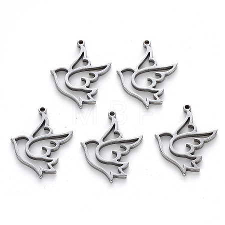 Tarnish Resistant 304 Stainless Steel Pendants STAS-N092-41-1