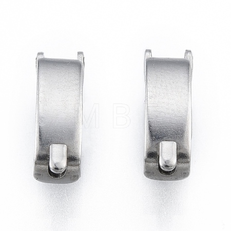 Non-Tarnish 304 Stainless Steel Fold Over Clasps STAS-N092-169-1