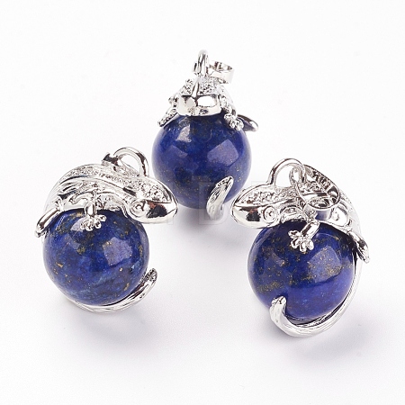 Natural Lapis Lazuli Pendants X-G-G713-I08-1