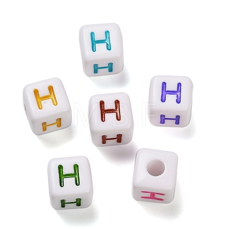 Opaque Acrylic Beads OACR-I022-01H-1