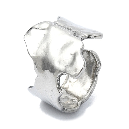 304 Stainless Steel Open Cuff Rings RJEW-M019-60P-1