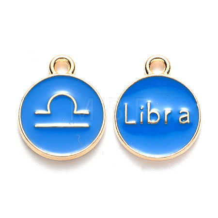 Alloy Enamel Pendants X-ENAM-S124-01A-02K-1