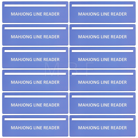 Plastic Mahjong Rules Reader AJEW-WH0796-53B-1
