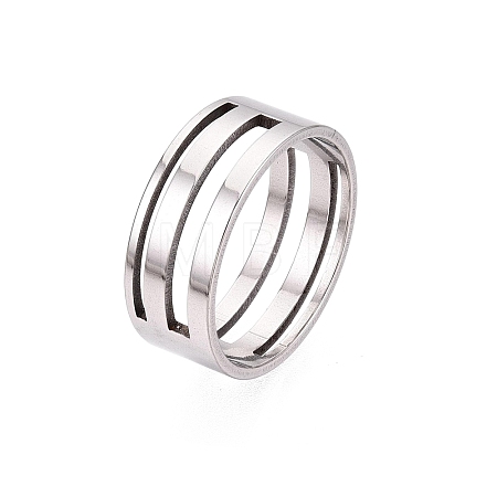 201 Stainless Steel Rings RJEW-ZX005-01P-1