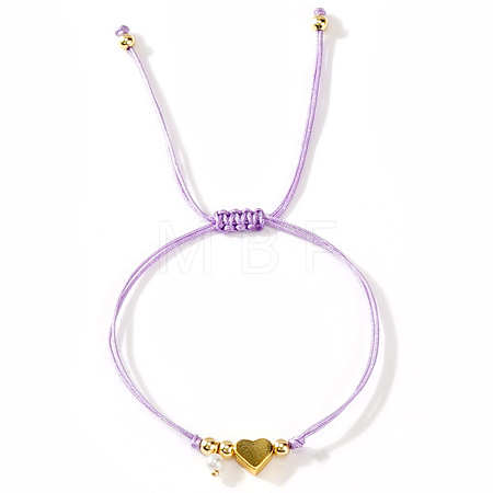 Imitation Pearl Charm Bracelets SI5748-11-1