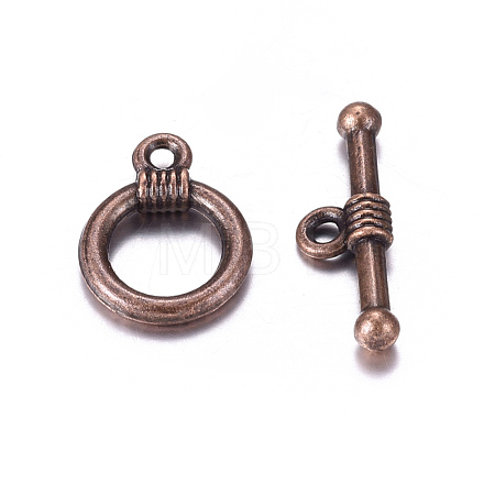 Tibetan Style Alloy Toggle Clasps X-RLF0034Y-NF-1