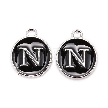 Platinum Plated Alloy Charms ENAM-S118-02N-P-1