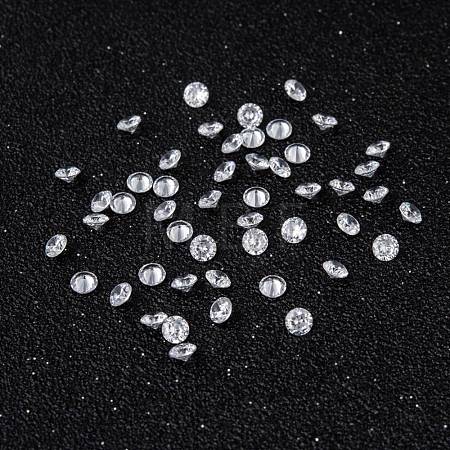 Clear Grade A Diamond Shaped Cubic Zirconia Cabochons X-ZIRC-M002-3mm-007-1