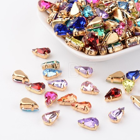 Sew on Rhinestone X-GACR-A001-8x13-G-1