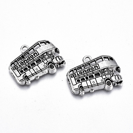 Tibetan Style Alloy Pendants X-TIBE-S323-030AS-RS-1