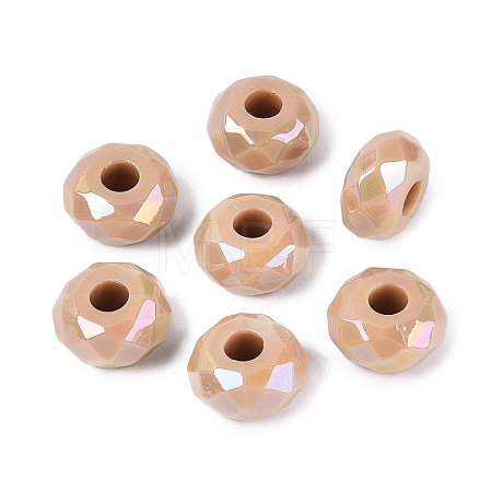 Opaque Acrylic European Beads OACR-E033-23M-1