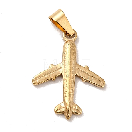 PVD Vacuum Plating 201 Stainless Steel Pendants STAS-P314-19G-1