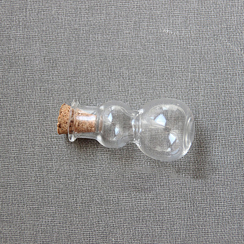 Gourd Shape Miniature Glass Bottles BOTT-PW0008-04-1
