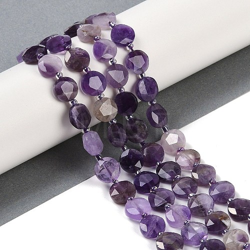 Natural Amethyst Beads Strands G-C116-A21-01-1