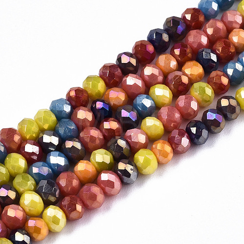 Opaque Glass Beads Strands X-GLAA-T006-12A-1