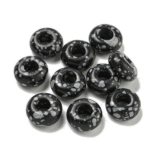 Synthetic Snowflake Obsidian Beads G-Q173-03A-02-1