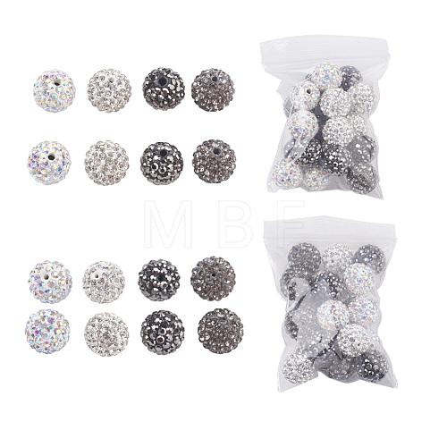 Polymer Clay Rhinestone Beads RB-X0013-06-1