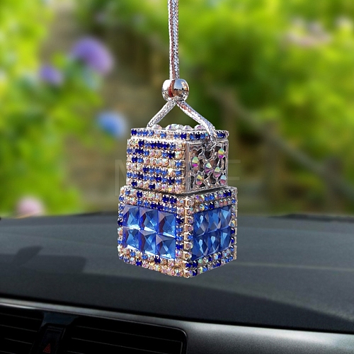 Rhinestone Perfume Bottle Pendant Decorations PW-WG4D125-03-1