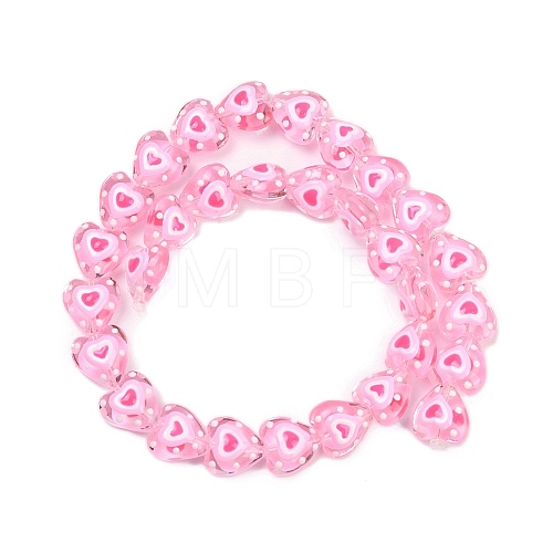 Handmade Lampwork Beads Strands LAMP-R004-06A-03-1