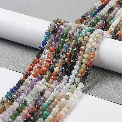 Natural Mixed Gemstone Beads Strands G-D080-A01-01-1