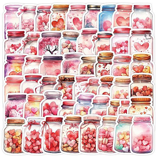 50Pcs DIY Waterproof PVC Picture Stickers PW-WGEAE5B-01-1