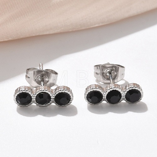 304 Stainless Steel Stud Earrings EJEW-F361-01P-1