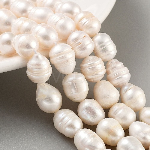 Natural Cultured Freshwater Pearl Beads Strands PEAR-P062-12B-1