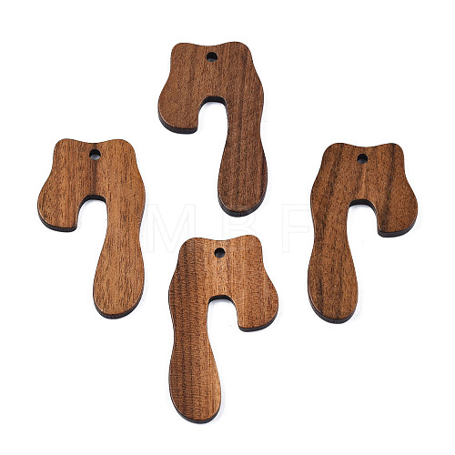 Walnut Wood Pendants WOOD-N011-005-1