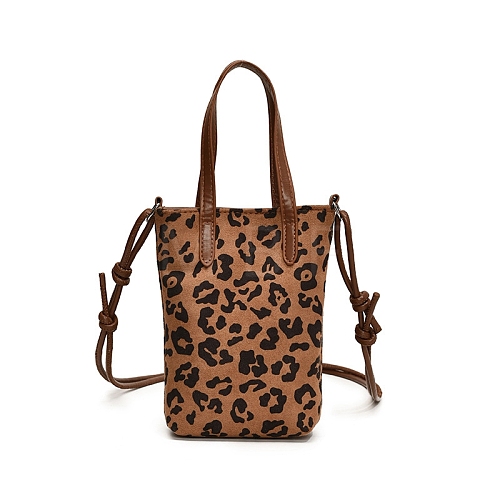 Leopard Skin Printed Imitation Leather Mobile Bags PW-WG6489C-02-1