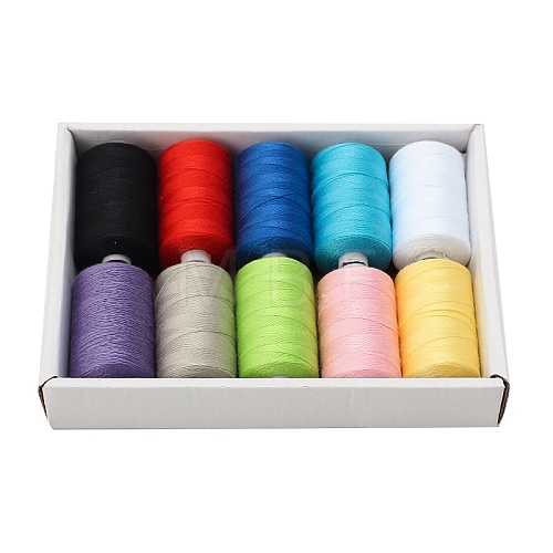 10 Colors Polyester Sewing Thread PW-WG34EA6-19-1