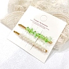 Imitation Pearl Iron Alligator Hair Clips Sets PW-WGF400E-03-1