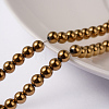 Non-Magnetic Synthetic Hematite Beads Strands LS-G-G091-4mm-1-1