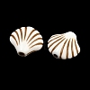 Ocean Theme Spray Painted Opaque Acrylic Beads ACRP-F003-02G-2