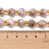Electroplated Natural Druzy Geode Crystal Beads Strands G-F833-P01-8mm-01-5